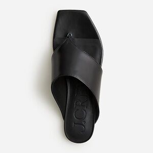 JCrew Capri Wide Thong Sandal- Black- 10